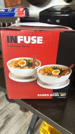 Ramen bowl set.