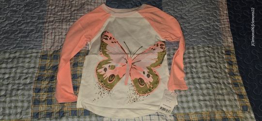 NWT Carter’s Butterfly Raglan Tee 2T