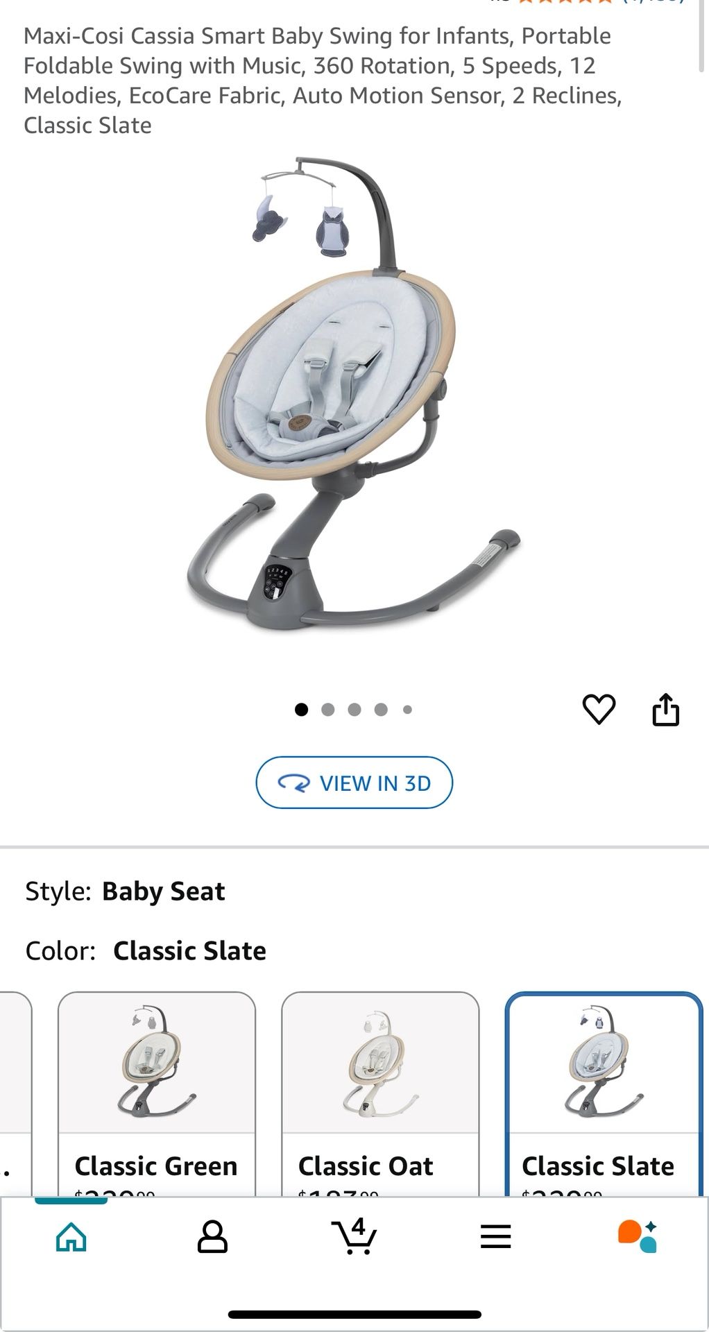 Maxi Cosi Baby Swing 