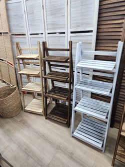 Foldable ladder shelf 45"x13"