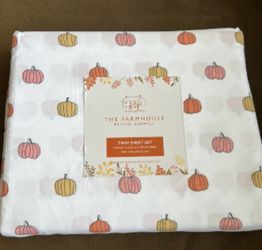 The Farmhouse Rachel Ashwell Pumpkin Twin Sheet Set