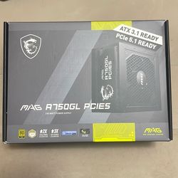 Msi mag a750gl pcie5 750 watt 80 plus gold power supply