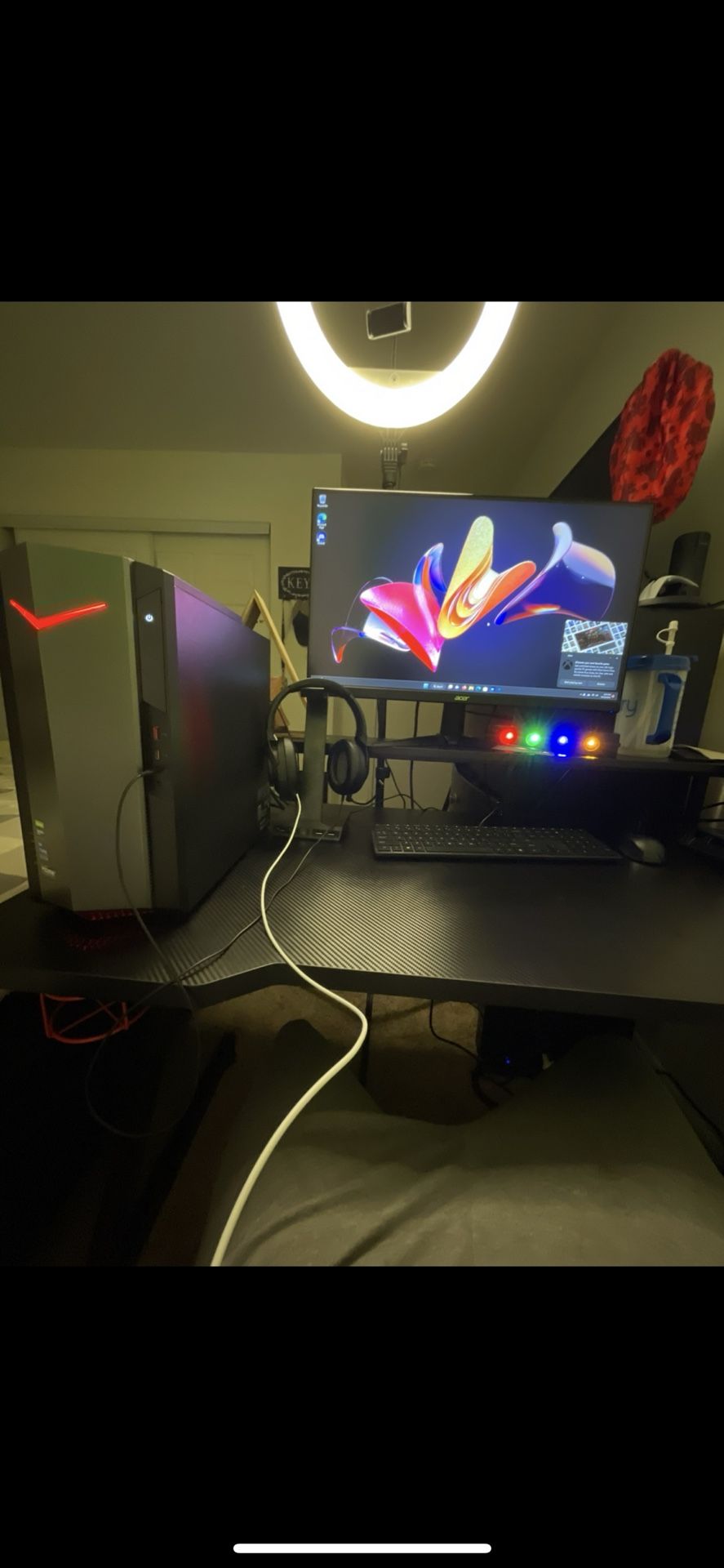 Acer Nitro 50 Pc Streaming Set Up PC AND MONITOR