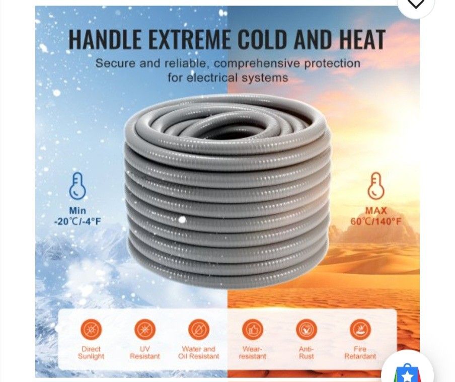 Pvc Liquid Tight Conduit 3/4" 100feet