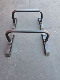 Yes4all Solid Steel Parallette Bars with Non-Slip Rubber Feet brand new in the box.