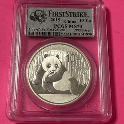 China Panda’s $140 each Silver Coins .999