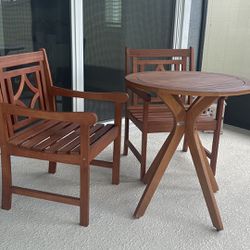 Patio Dinning Set With Round Table And Chairs