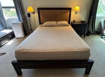 Queen Bed Frame and side table