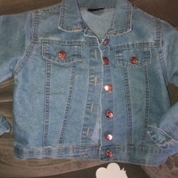 Girls Light Denim Jacket