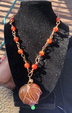 Carnelian Copper Necklace 