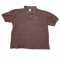 Brown Lacoste polo shirt 