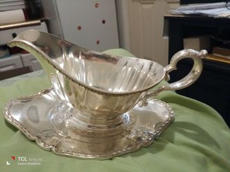 Gravy boat silver plated