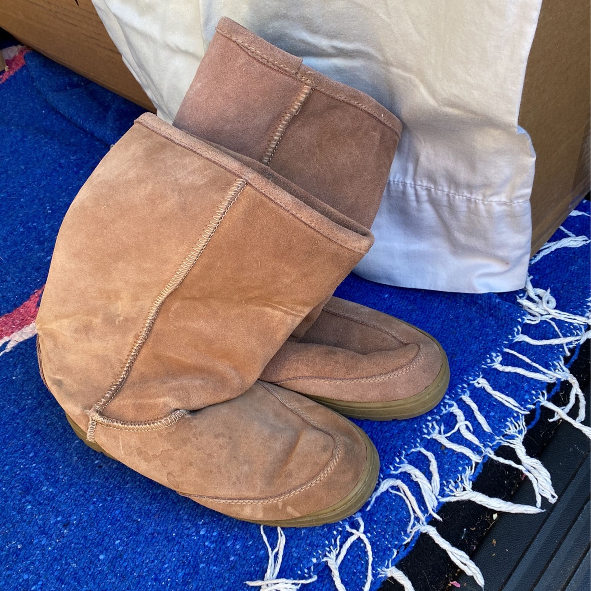 So Wear it Declare It Tan Boots, Size 6.5