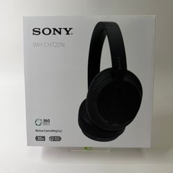 New Sony WH-CH720N Noise-Cancelling Wireless Over-Ear Bluetooth Headphones Black