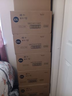 Pull-ups size 2x for adults and a box of underpads
