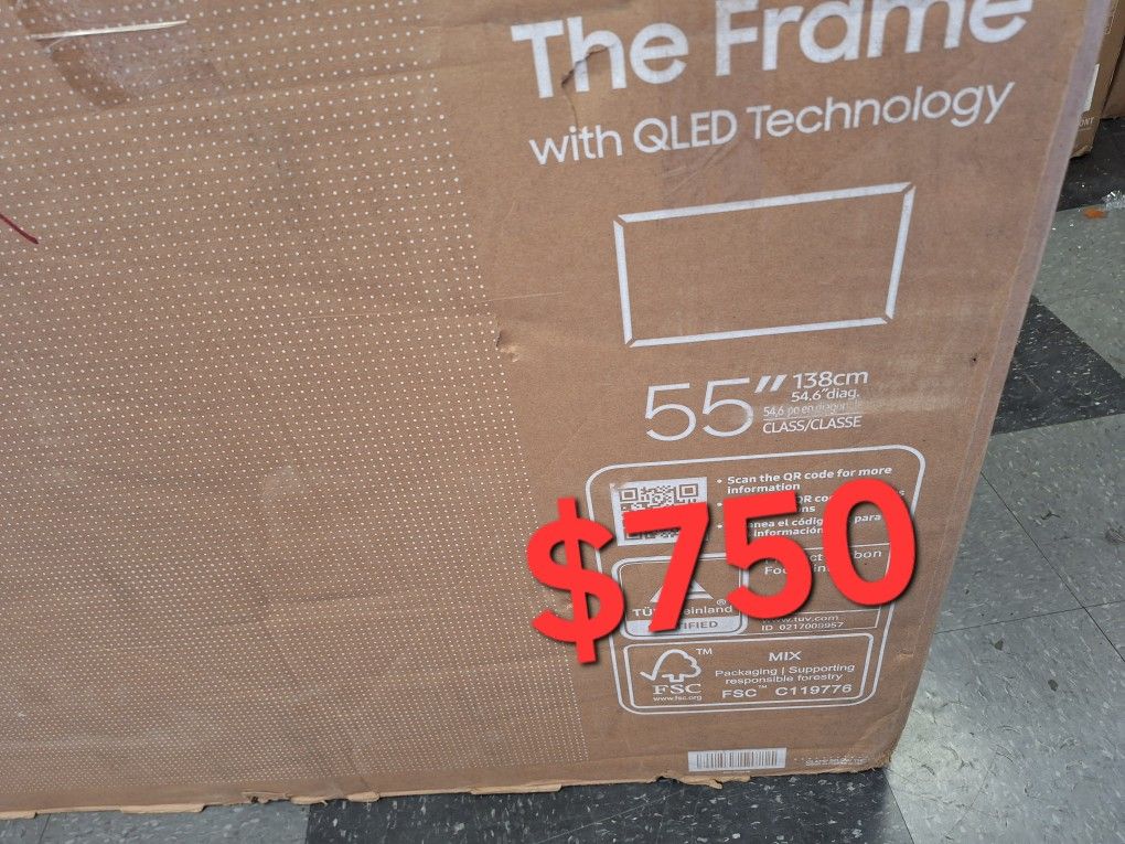 SAMSUNG 55"INCH QLED 4K THE FRAME TV LS03F