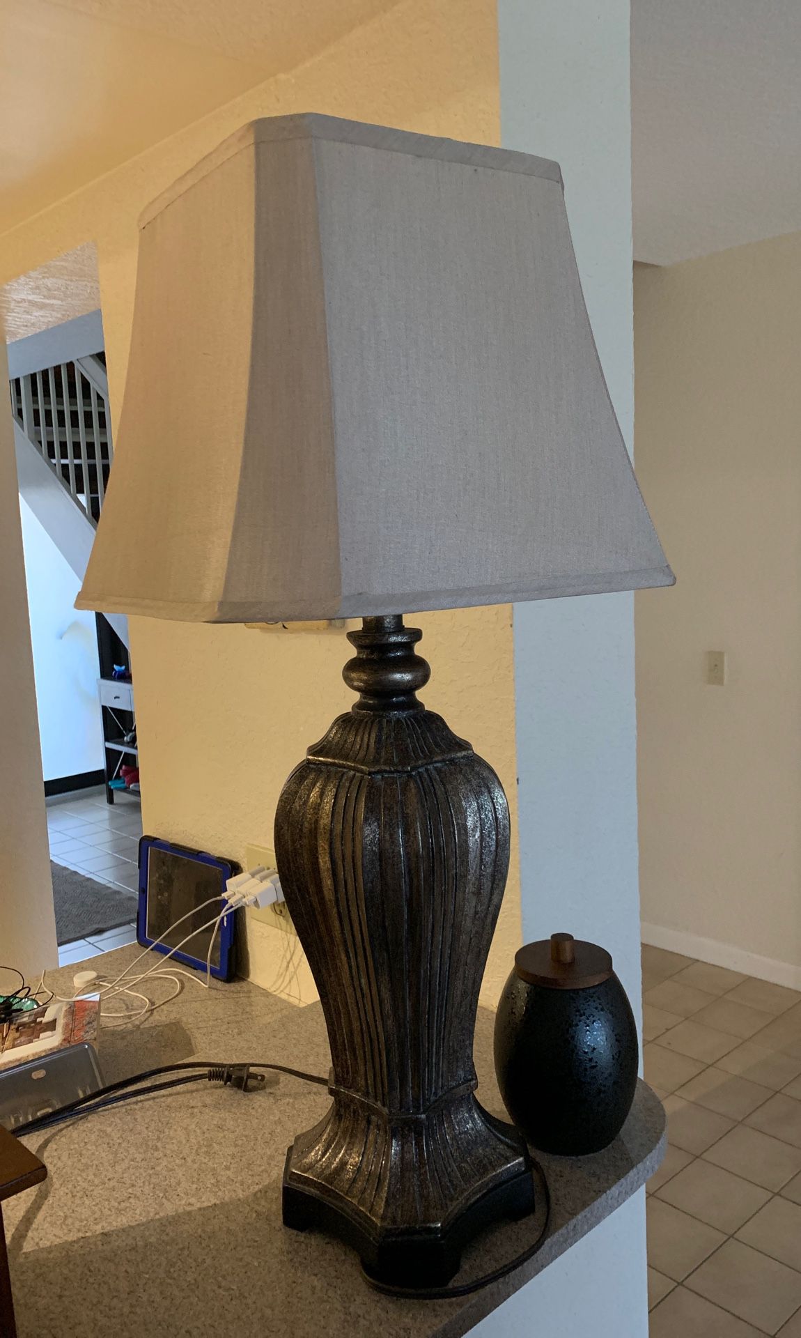 Bronze Lamp with Shade