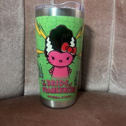 The Bride Of Frankenstein Hello Kitty Universal Studios Tumbler Cup