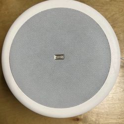 The image shows the Mood CM1525R ceiling loudspeaker