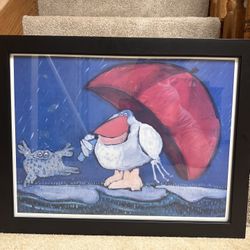 Framed wall art signed by Don Nedobeck