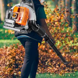 HTK 63 CC Gas Backpack Leaf Blower - 2-Stroke Engine, High-Velocity 665 CFM, Ergonomic Design, Low Vibration, and Cruise Control for Effortless Yard M