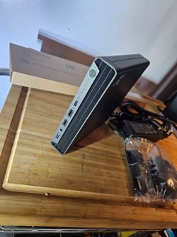 HP Elite Mini PC. Intel- i7-14TH Gen. CPU. 16GB Ram DDR5. 512GB NVMe m2 SSD.  Wi-Fi 6. Bluetooth . HDMI.