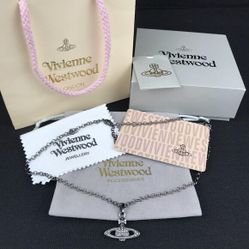 Vivienne Westwood Mini bas relief pendant Black