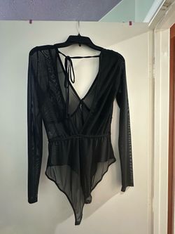 Black see-through long sleeve