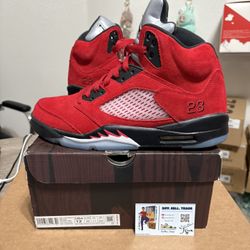 Size 12 - CLEAN Air Jordan 5 Retro Raging Bull Red 2021