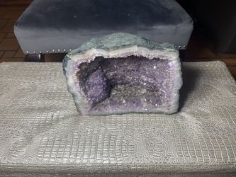 Crystal Clusters Stone from Uruguay Raw Geode Quartz - Deep Purple Color
