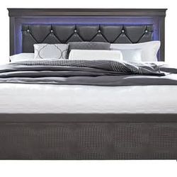 Gray King Bed