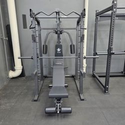 Vesta Smith Machine Sm2001 |Heavy-Duty Adjustable Bench | Squat Rack | Pulley System | Gym Equipment