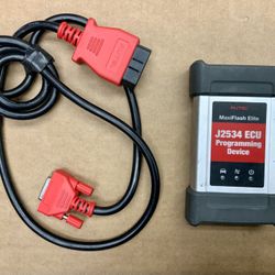 Autel Maxiflash Elite J2534 ECU Professional Programming Device 12V VCI Diagnostic Tool Interface Mechanic Automobile Auto Vehicles 