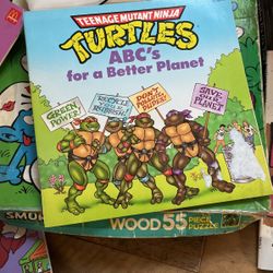 TEENAGE MUTANT NINJA TURTLES ABC's for a Better Planet BOOK Random House 1991