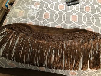 Pasmina en cuerina Y Tejida.