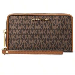 Michael Kors | Jet Set Large Flat Multi Function Phone Case |  | Long Wallets
