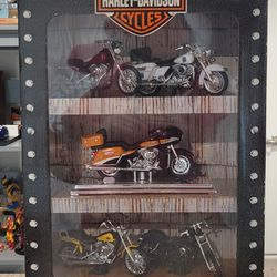 2000 MAISTO HARLEY-DAVIDSON Collection 5 Motorcycle BOXED SET Die Cast/Plastic 1:18 *NIB