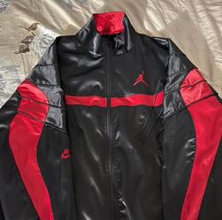 Jordan Brand Black and Red Track Jacket