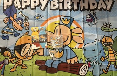 Dog Man Birthday Party Decoration Supplies. 