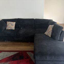 Black L Shape Couch