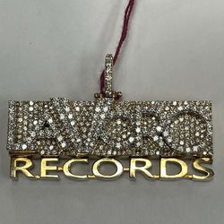 10k Gold “Lavoro Records” Pendant