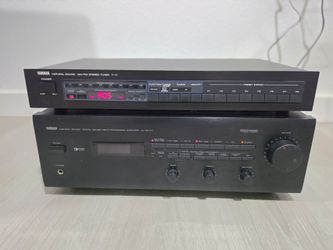 Yamaha Natural Sound AV-90 PY Amplifier & T-17 AM/FM Tuner Stack - Read Info
