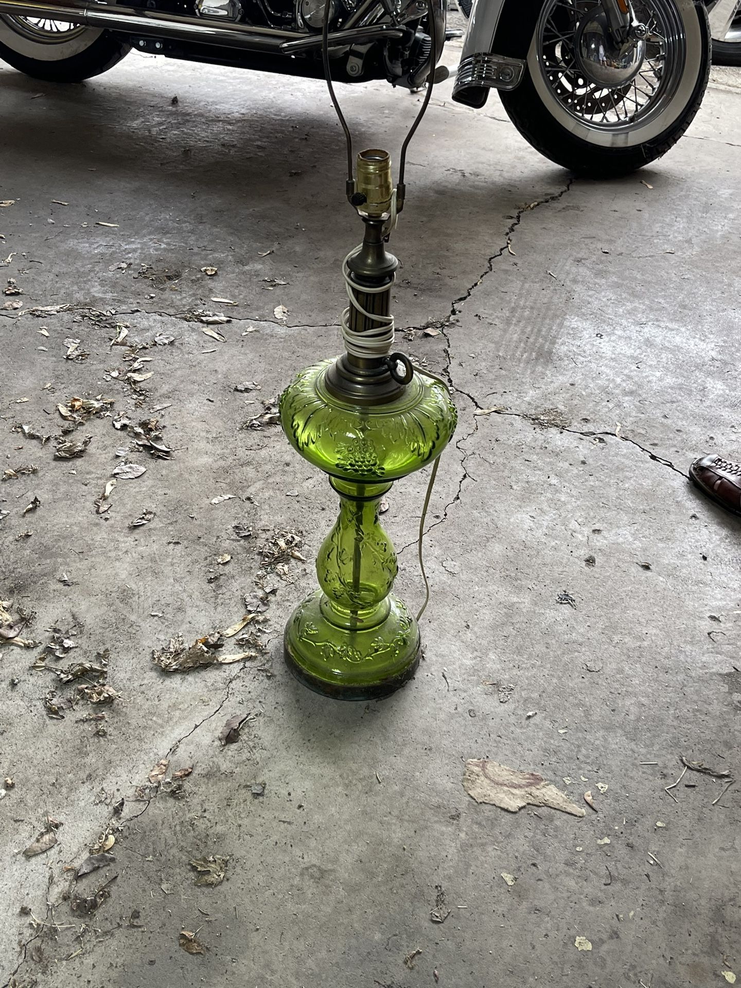 Vintage Green Lamp