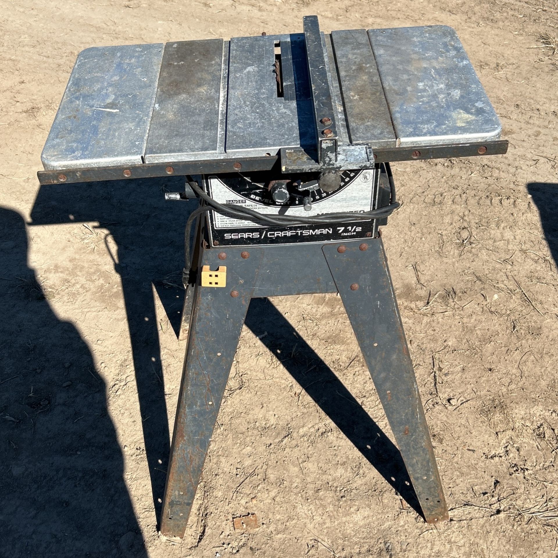 7 1/2 Inch Craftsman Table Saw