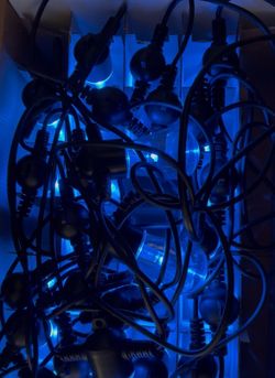 IKEA lights , change the color green blue yellow white pink