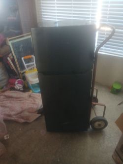Black Top-Freezer Refrigerator