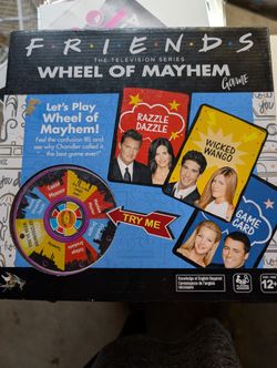 Friends Wheel of Mayhem Tabletop Game