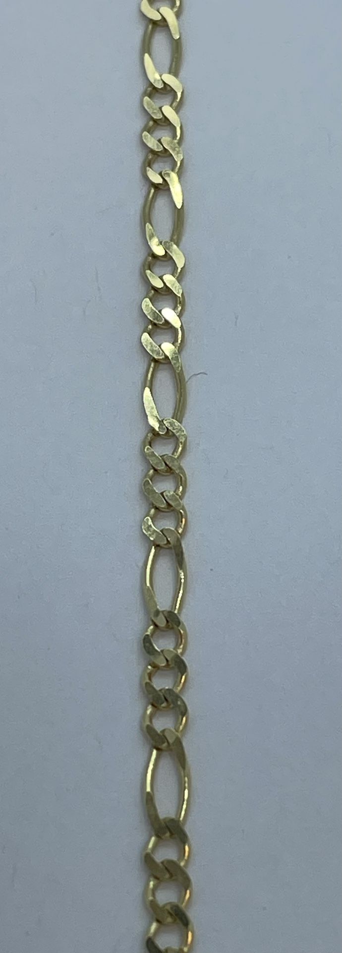 14K Gold Figaro Bracelet New 