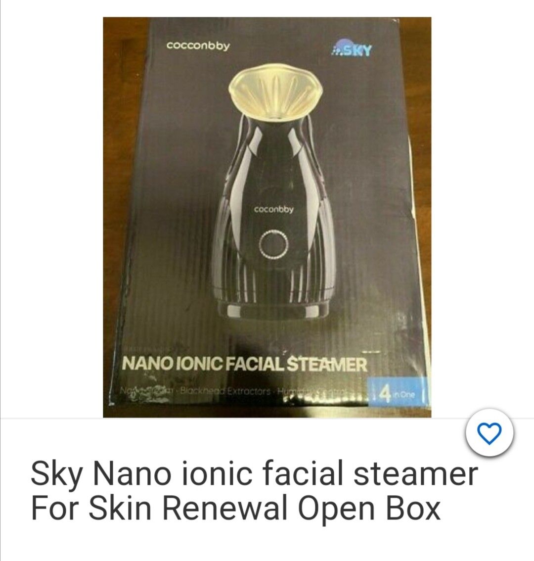 Sky Nano Ionic Facial Steamer For Skin Renewal Open Box Cocconbby Extractor Kit