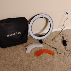 Mount Dog 18" LED Ring With Power Adapter & Carrying Bag (NO Light, No Stand)
